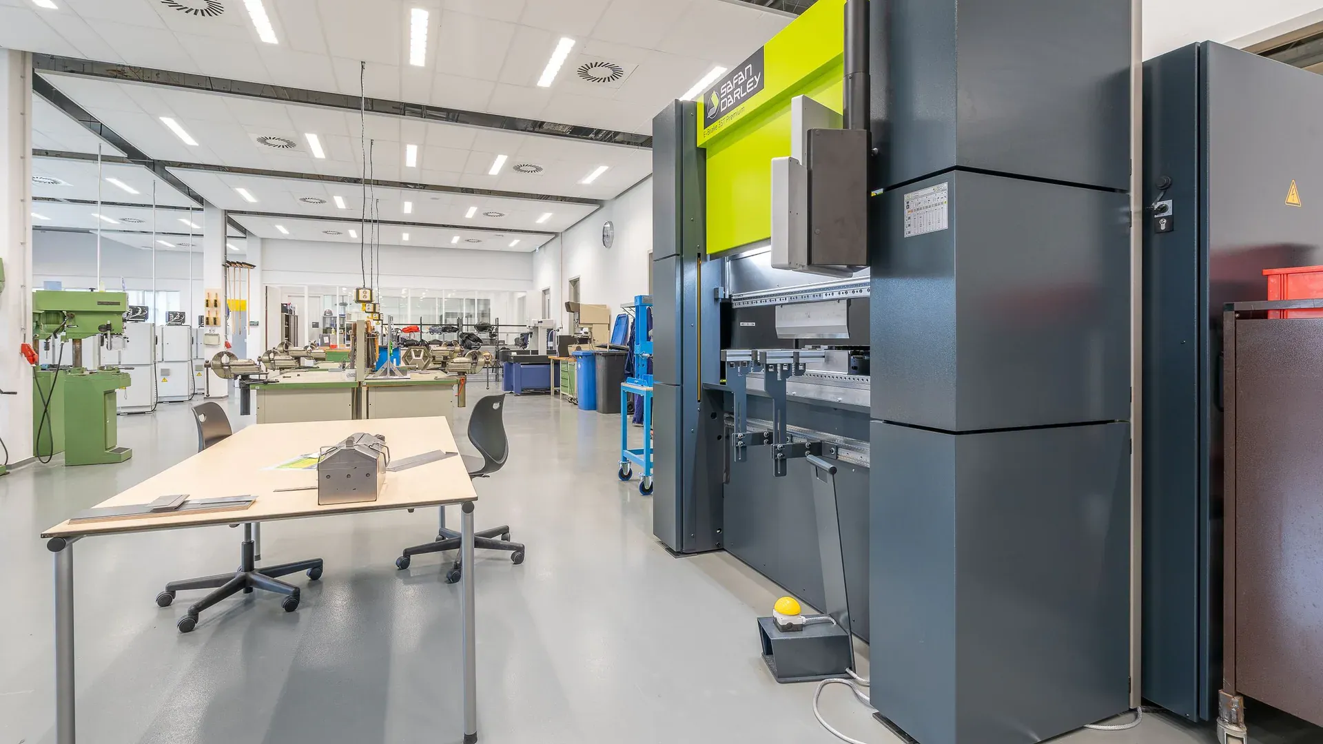Modern industrial production equipment inside a supplier factory