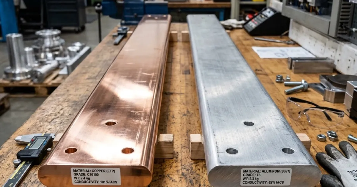 Copper vs Aluminum Busbars in EV Applications: Which Material Should You Choose in 2026? | DH CNC