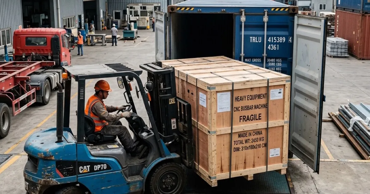FOB vs CIF vs DAP: Complete Shipping Guide for CNC Busbar Machines from China | DH CNC